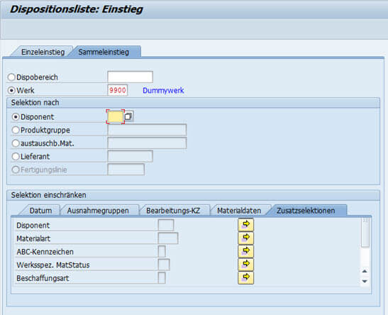 Selektion für MD04/ MD06 + MS04/06 eingrenzen